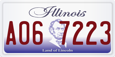 IL license plate A067223