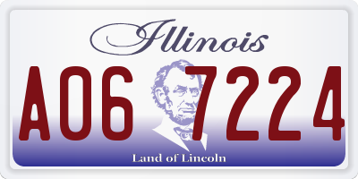 IL license plate A067224