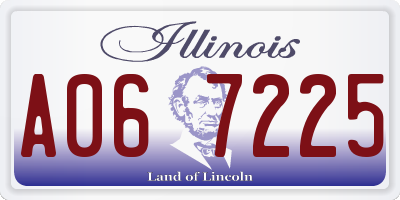 IL license plate A067225