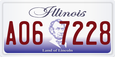 IL license plate A067228