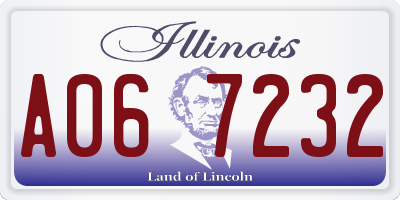 IL license plate A067232