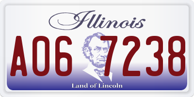 IL license plate A067238