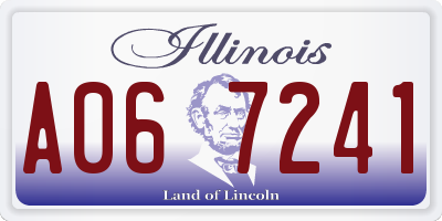IL license plate A067241