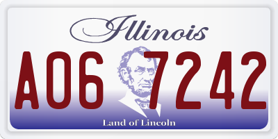 IL license plate A067242