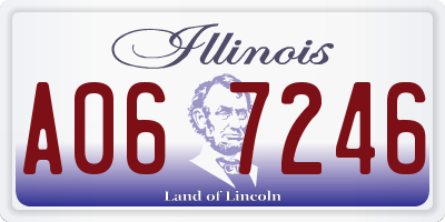 IL license plate A067246