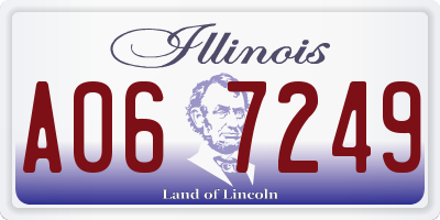 IL license plate A067249