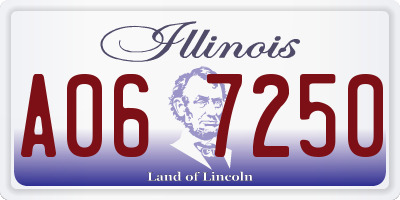 IL license plate A067250