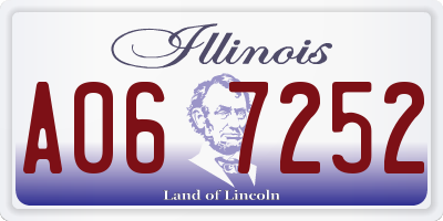 IL license plate A067252