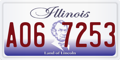 IL license plate A067253