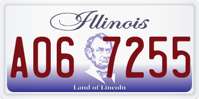 IL license plate A067255