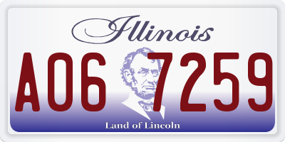 IL license plate A067259