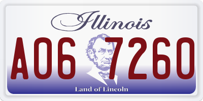 IL license plate A067260