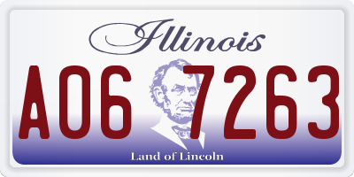 IL license plate A067263