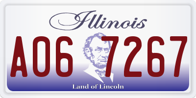 IL license plate A067267