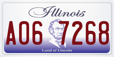 IL license plate A067268