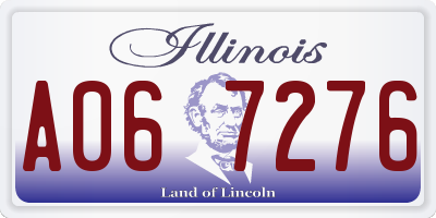 IL license plate A067276