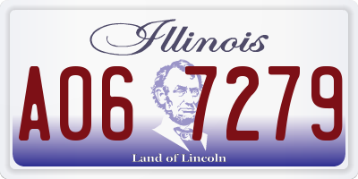 IL license plate A067279