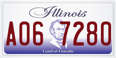 IL license plate A067280