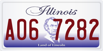 IL license plate A067282