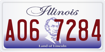 IL license plate A067284