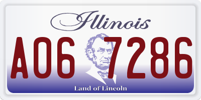 IL license plate A067286
