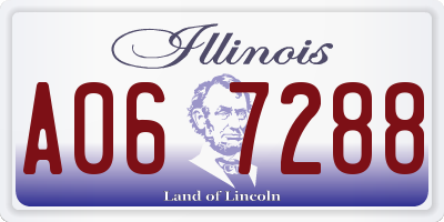 IL license plate A067288