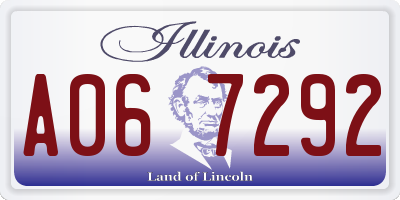 IL license plate A067292