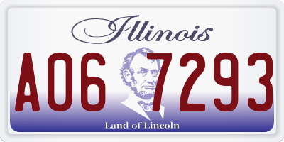 IL license plate A067293