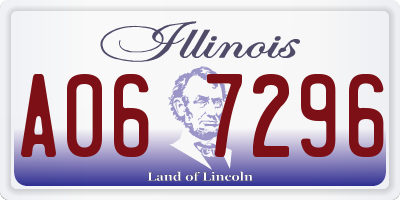IL license plate A067296