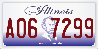 IL license plate A067299