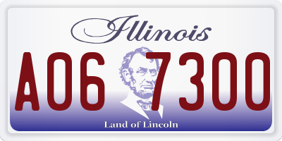 IL license plate A067300