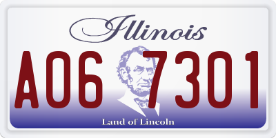 IL license plate A067301