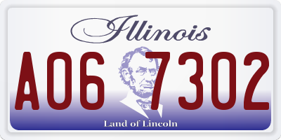 IL license plate A067302