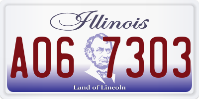 IL license plate A067303