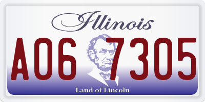 IL license plate A067305