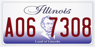 IL license plate A067308