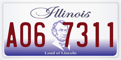 IL license plate A067311