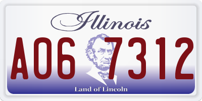 IL license plate A067312