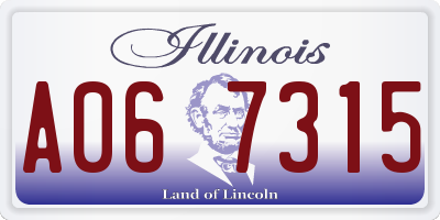 IL license plate A067315