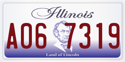 IL license plate A067319