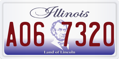 IL license plate A067320