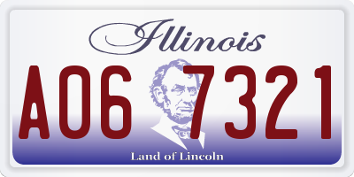 IL license plate A067321