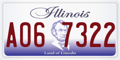 IL license plate A067322