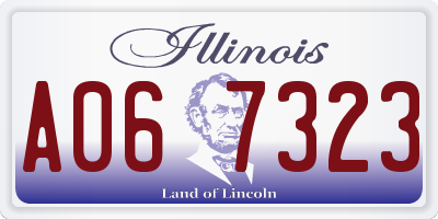 IL license plate A067323