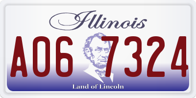 IL license plate A067324