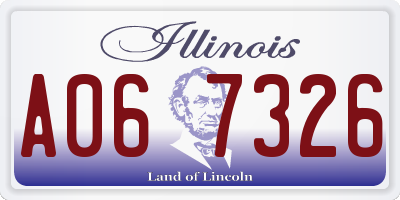 IL license plate A067326