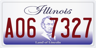 IL license plate A067327