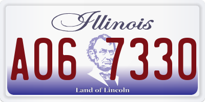 IL license plate A067330