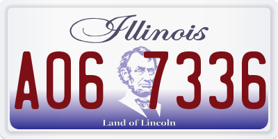 IL license plate A067336