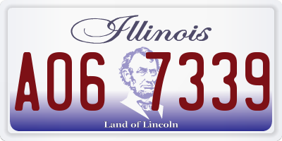 IL license plate A067339